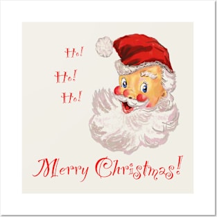 Ho Ho ho vintage retro Santa kids and adults t-shirt and gifts! Posters and Art